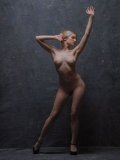 Steaming Sexy Blonde Model Chick Liz Ashley Is Demonstrating Her Skinny Body With Tight Boobies