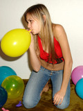 With Her Long Blonde Hair Katrina Nubiles Blows Up Balloons And Shows Her Teen Side With Cutenes