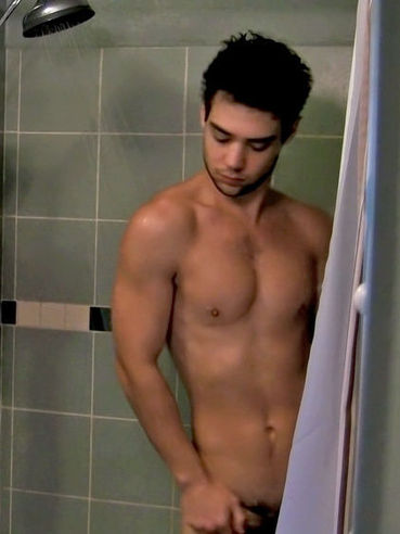 Gorgeous Young Jock Zack Randall Cleanses Himself In A Shower When His Cock Comes Back To Live