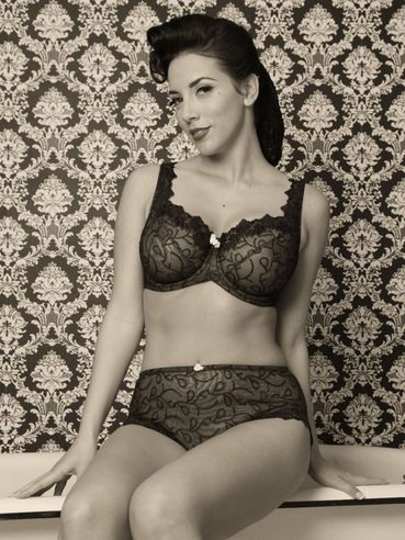 Black And White Pics Are Jelena Jensen's Favorite And She Looks Great In Lingerie.