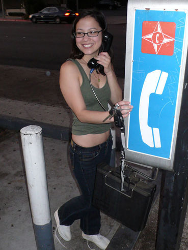 Cute Oriental Girl Jenna E In Jeans Displays Her Feet In The Streets At Nighttime
