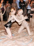 Dionne Darling And Lucy Cornet Wrestle In The Mud And Reveal It All In Front Of Female Audience